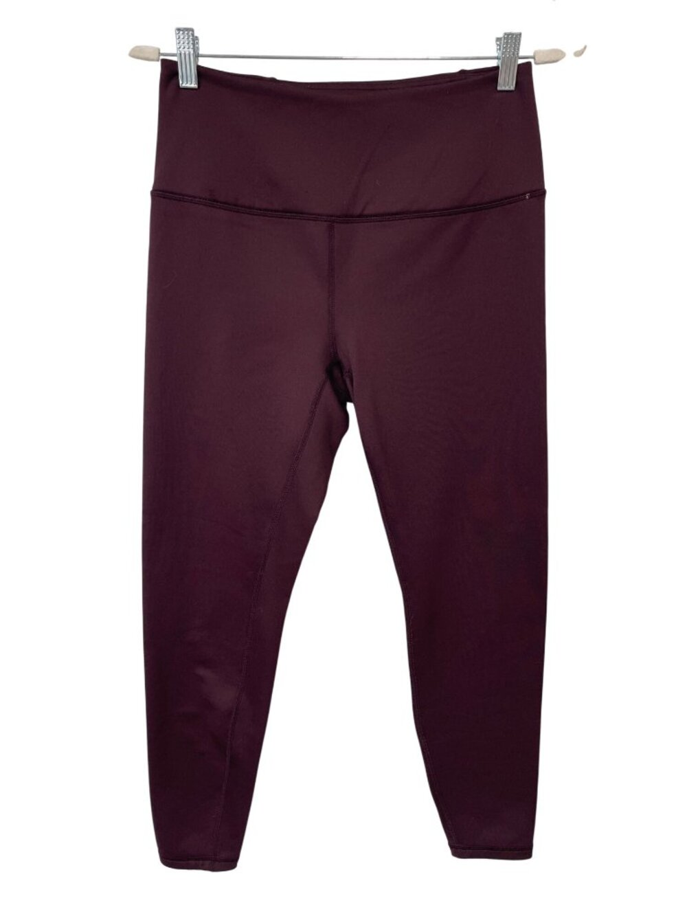 Spyder Active Leggings Medium Pull On High Waisted Burgundy Performance Stretch